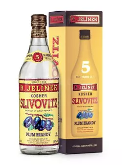 Rudolf Jelínek Slivovice Kosher Slivovitz 5 yo Bílá R.Jelínek tuba 50 % 0,7 l
