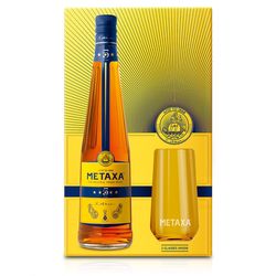 Metaxa 5* 0,7l 38% v krabičce se dvěma skleničkami