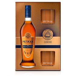 Metaxa 7* 0,7l 40% v krabičce se dvěma skleničkami
