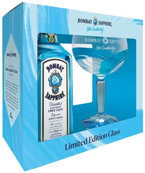 Bombay Sapphire Traditional 0,7l 40% + 1x sklo GB