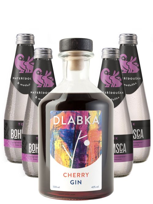 Dlabka Cherry gin + 4 toniky ZDARMA