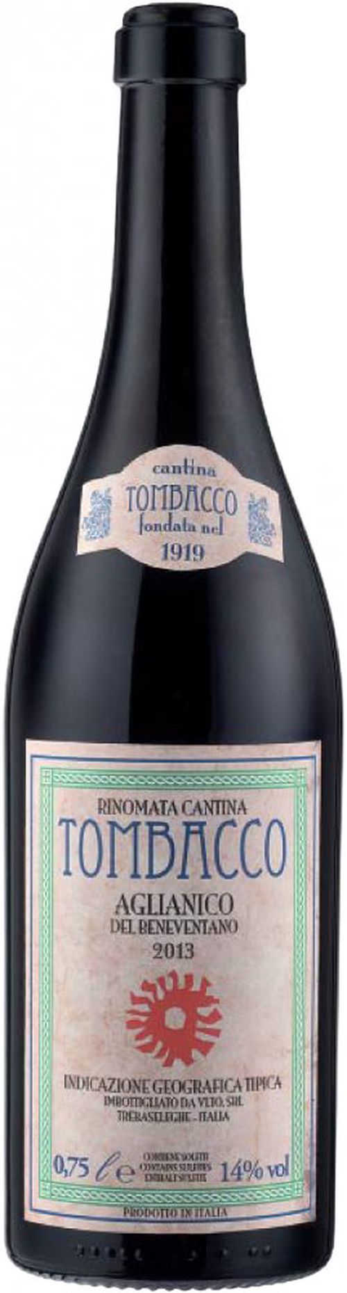 Tombacco Aglianico Del Beneventano 2017 0,7l 14%