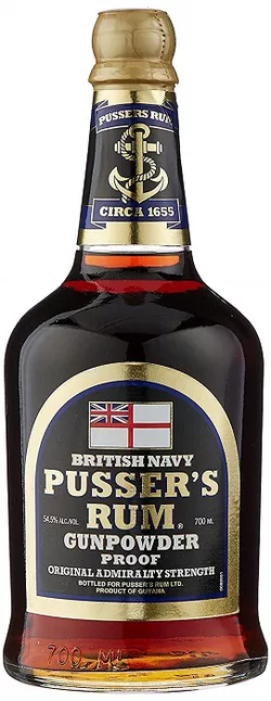 Pusser´s Rum Gunpowder Proof Black Label 54,5 % 0,7 l