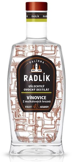 Radlík Vínovice z Muškátových Hroznů 0,5l 45%