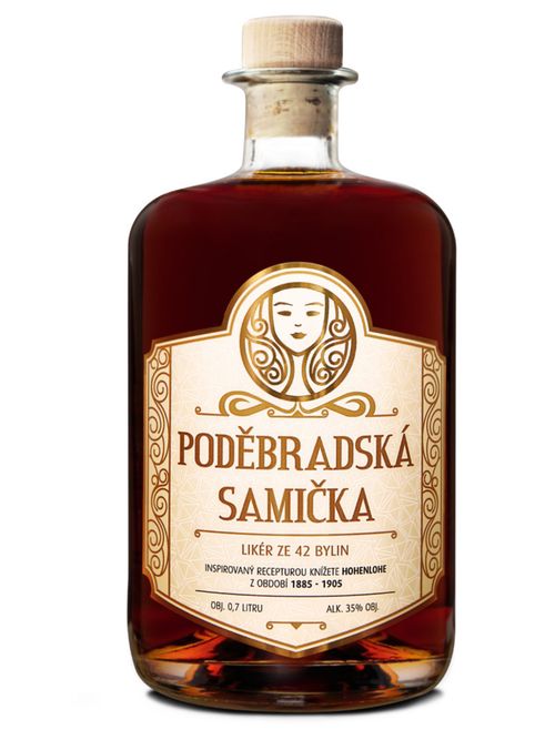 Poděbradská samička 35% 0,7l