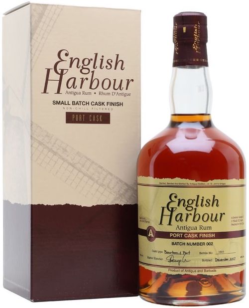 Rum English Harbour Port Cask Finish Batch No. 002 5y 0,7l 46% / Rok lahvování 2017