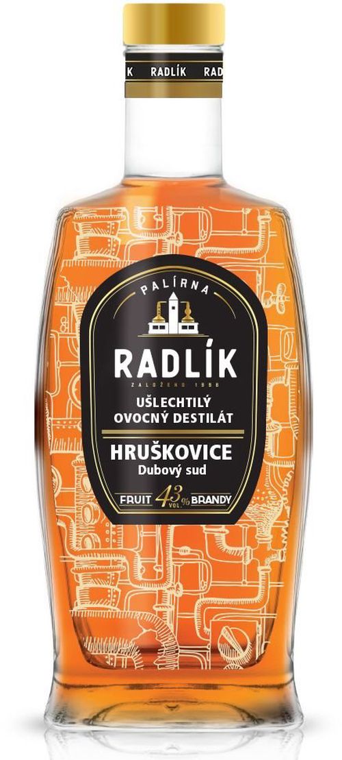 Radlík Hruškovice z Dubového Sudu 0,5l 43%