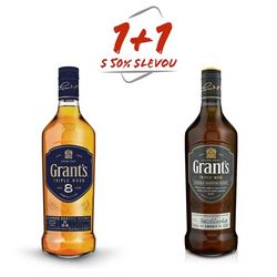 Grant’s Triple Wood 8YO 0,7l 40% AKCE 1+1 s Grant´s Smoky 0,7l 40% za polovinu