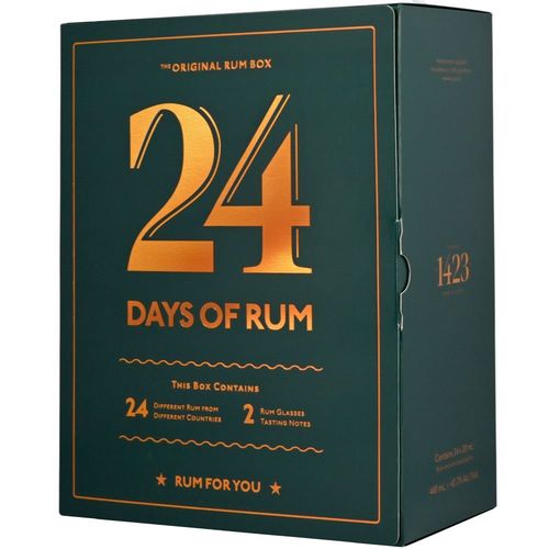 Degustační rumový kalendář 2021 24×0,02l 40% + 2x sklo GB