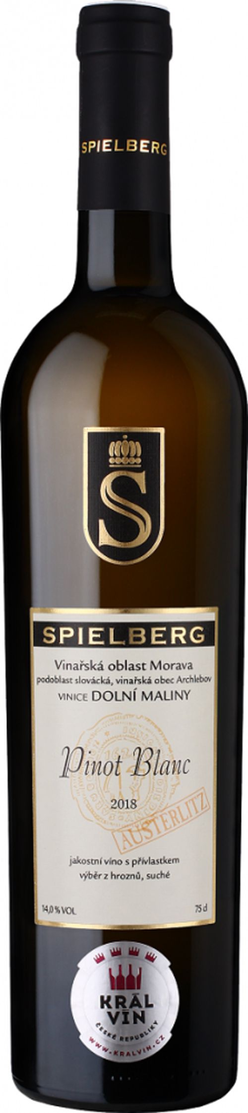 Spielberg Pinot Blanc Austerlitz Výběr z hroznů 2018 0,75l 14%