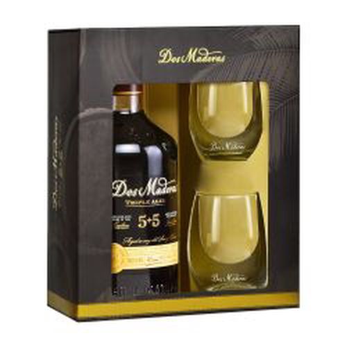 Dos Maderas 5 + 5 yo s dvěma skleničkami 40 % 0,7 l