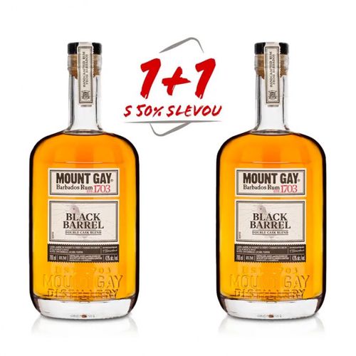 Mount Gay Black Barrel 0,7l 43% AKCE 1+1 s druhou lahví za polovinu