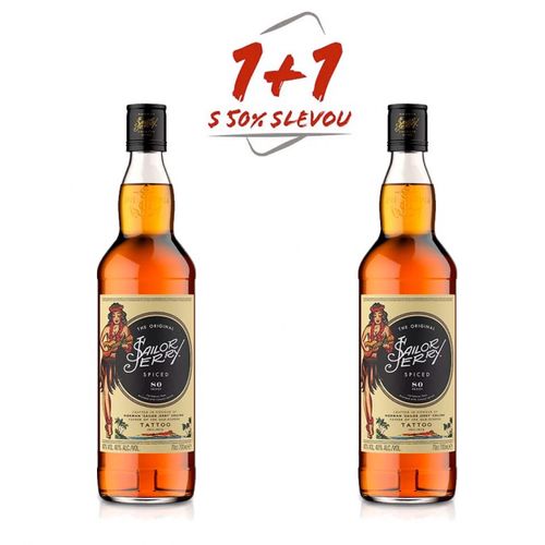 Sailor Jerry Spiced Rum 0,7l 40% AKCE 1+1 s druhou lahví za polovinu