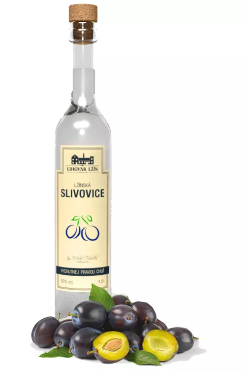 Lihovar Lžín Lžínská Slivovice 50 % 0,5 l