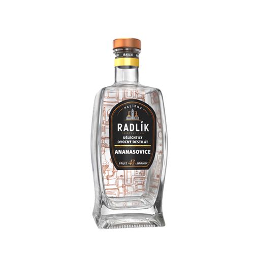 Radlík Ananasovice 43% 0,5 l (holá láhev)