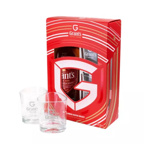 Grant´s Triple Wood 0,7L 40% v krabičce se dvěma skleničkami