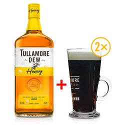 Tullamore D.E.W. Honey 0,7l 40% se dvěma skleničkami