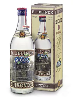 R. JELÍNEK Jubilejní slivovice 2006 53% 0,75l (tuba)