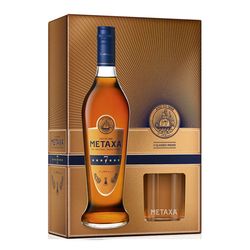 Metaxa 7* 40% 0,7 l (dárkové balení 2 skleničky)