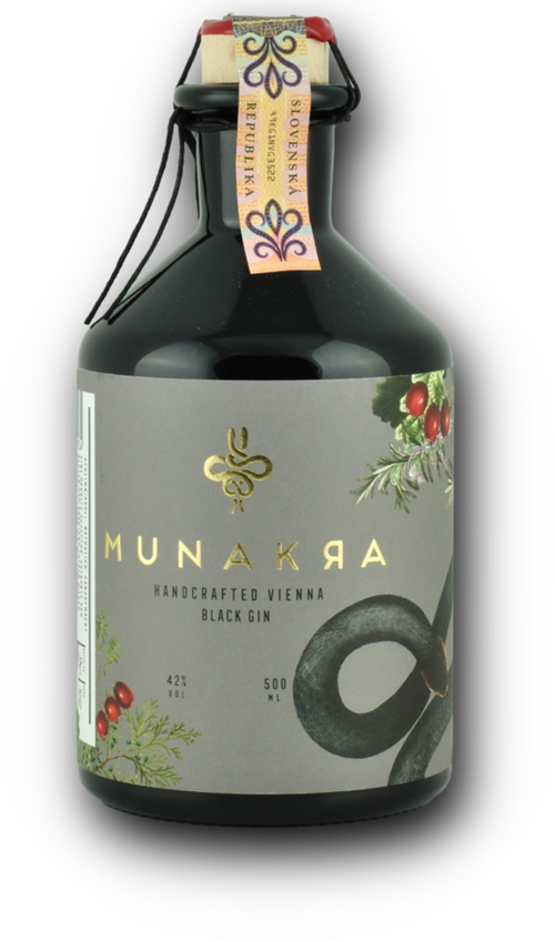 Munakra Black Gin 42% 0,5L