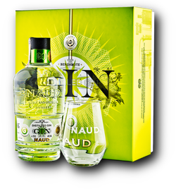 NAUD Gin 44% 0.7L se sklenicí