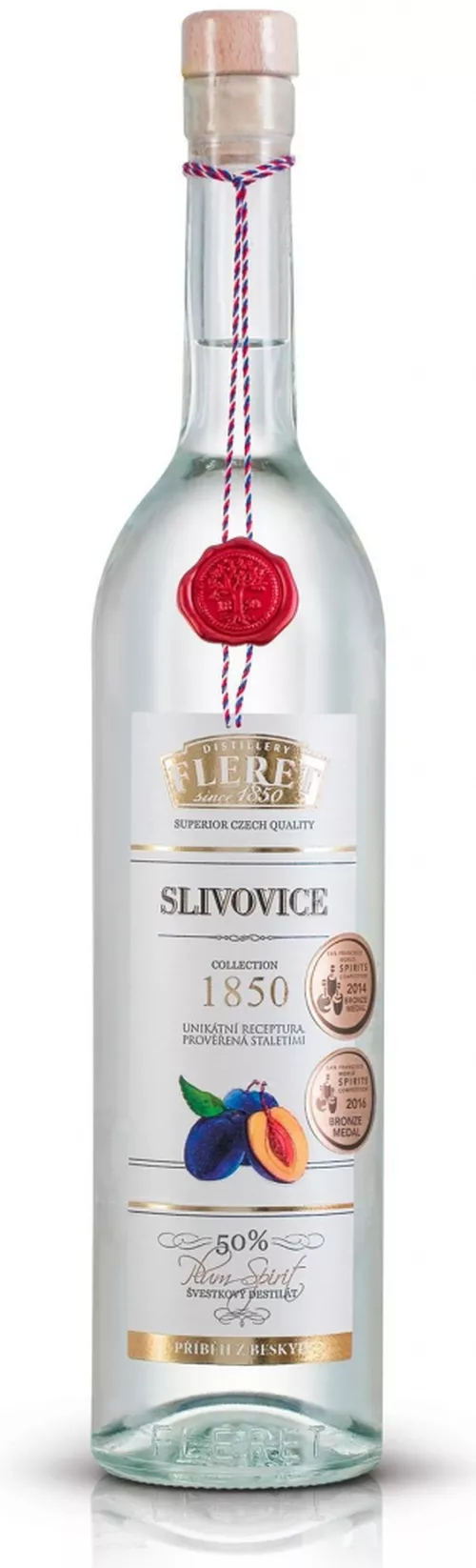 Fleret Distillery Fleret Collection 1850 slivovice 50 %  0,7 l
