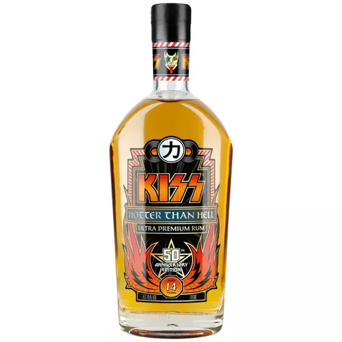 Kiss 14 yo Hotter than Hell Ultra Premium Rum 50th Anniversary Edition 45% 0,7l