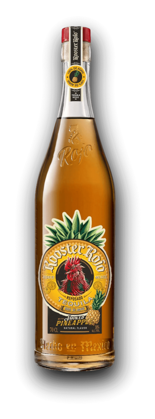 Rooster Rojo Tequila Reposado Smoked Pineapple 100% de Agave 38% 0,7L