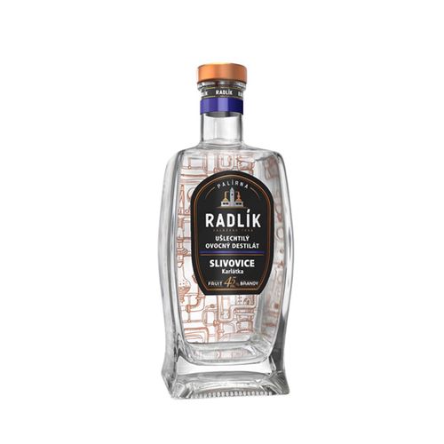 Radlík Slivovice Karlátka 45% 0,5 l (holá láhev)