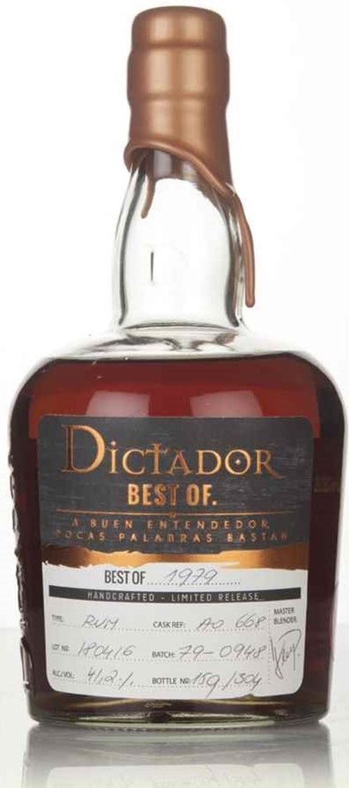 Dictador The Best of 40y 1979 0,7l 41% L.E. / Rok lahvování 2019