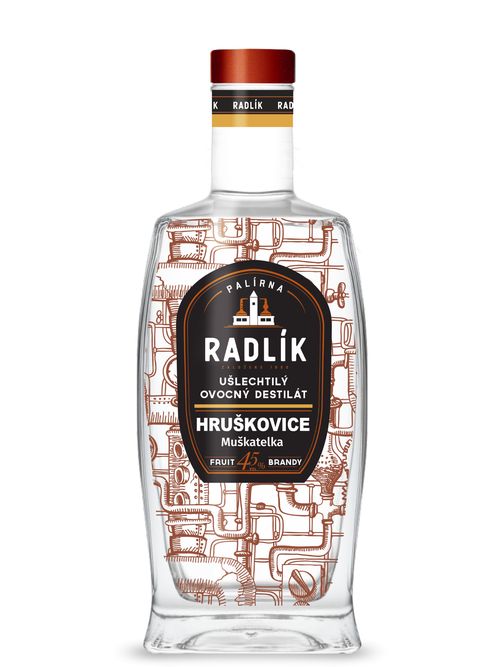 Palírna Radlík Radlík Hruškovice Muškatelka 45% 0,5l