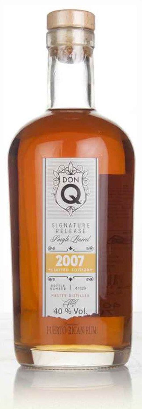 Don Q Signature Release Single Barrel 9y 2007 0,7l 40% L.E. / Rok lahvování 2016